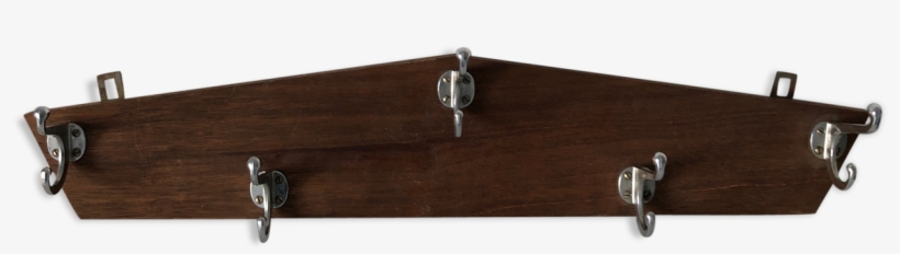 Coat Rack 5 Vintage 1960 71x13cm Hooks - Shelf, transparent png #3883493