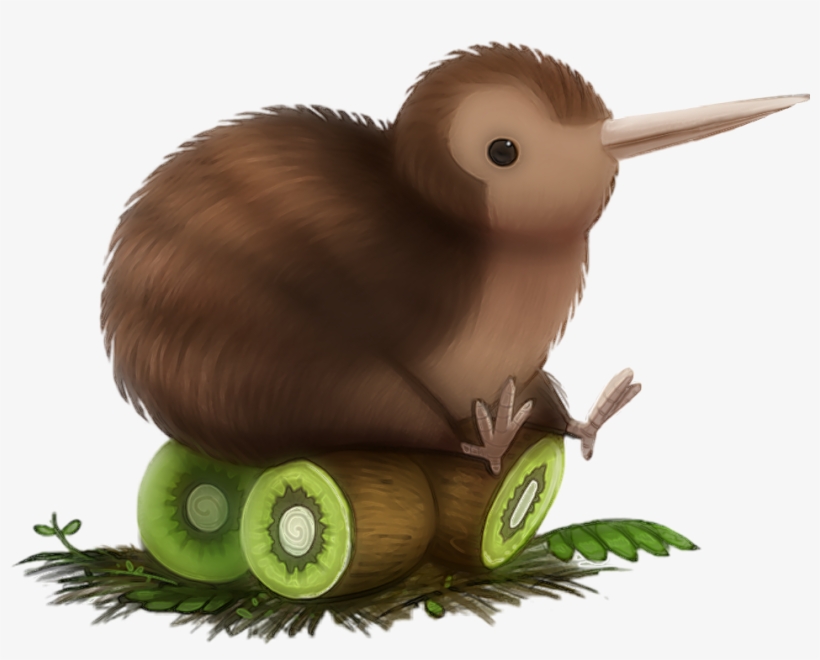 Report Abuse - Kiwi Bird Sitting On Kiwis, transparent png #3883698