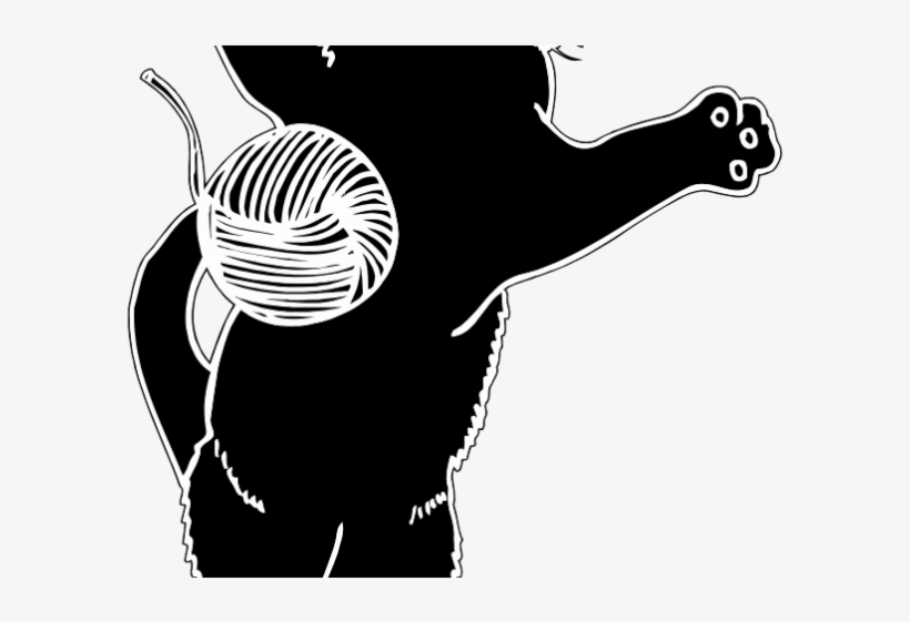 Kittens Clipart Yarn Clip Art - Clip Art, transparent png #3883725