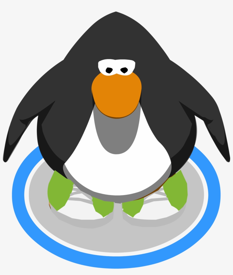 Kiwi Sneakers In-game - Club Penguin Penguins Png, transparent png #3883969