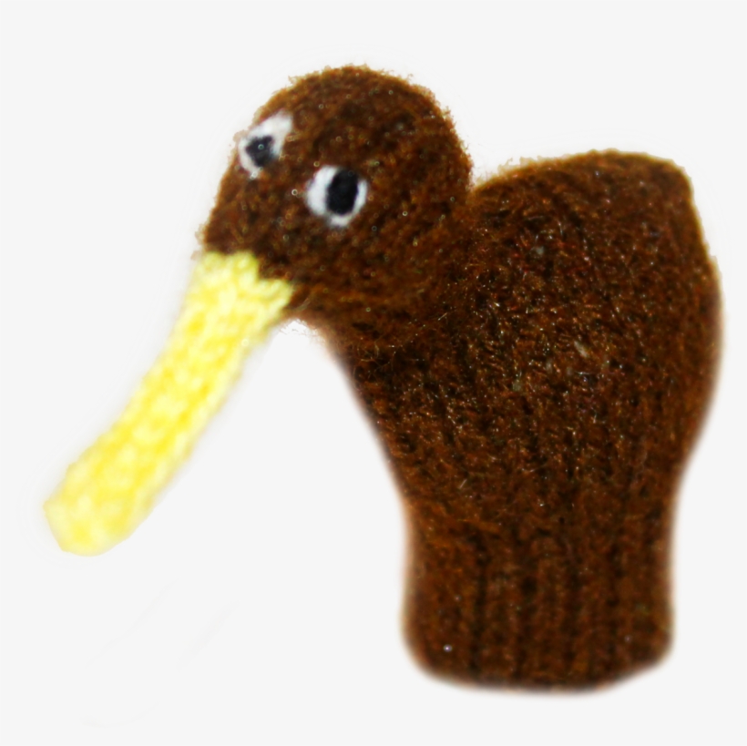 Kiwi Bird Finger Puppet - Crochet, transparent png #3884050