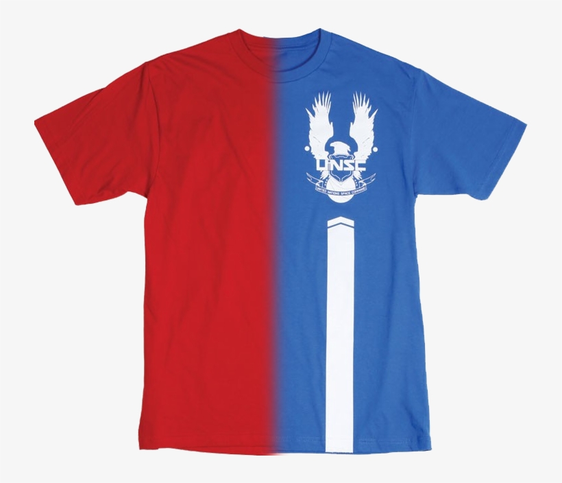 User Red Blue Tees - Halo 5 - Unsc (unisex) (medium) (t-shirts), transparent png #3884076
