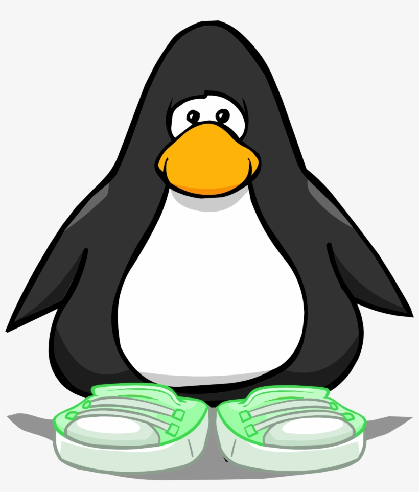 Kiwi Sneakers On A Player Card - Club Penguin, transparent png #3884104