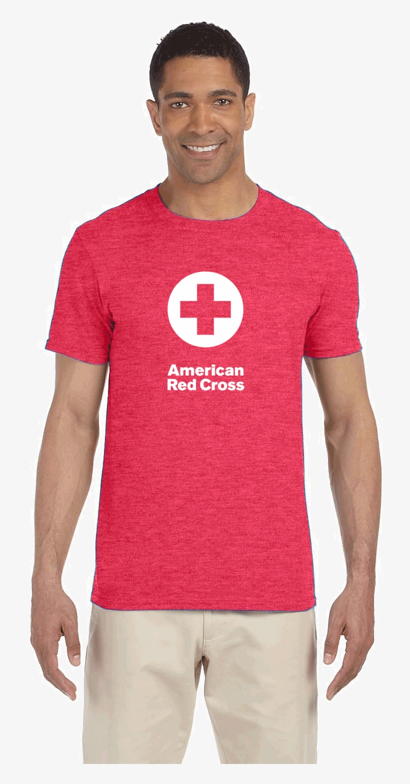 Gildan Softstyle Heather Red, transparent png #3884320