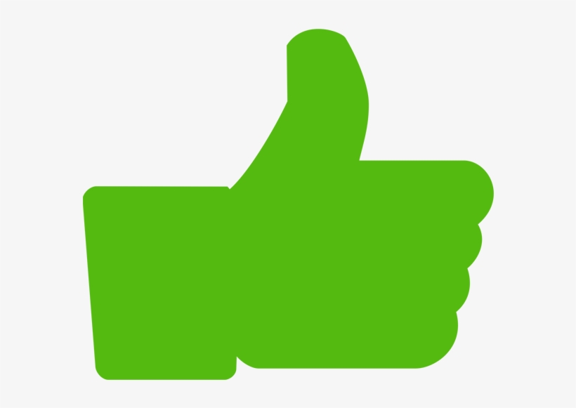 Facebook Thumbs Up Transparent Background Download - Like Png Icon Green, transparent png #3884322