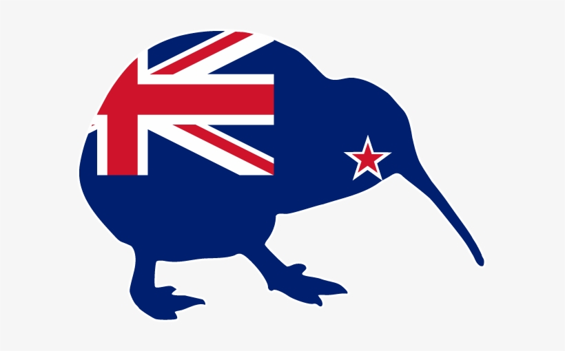 Home Kiwibird - Kiwi New Zealand Flag, transparent png #3884348