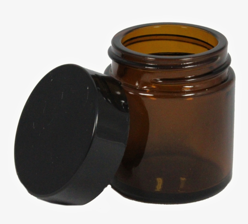 30ml Amber Glass Jar With Lid 10-pack - Lid, transparent png #3884353