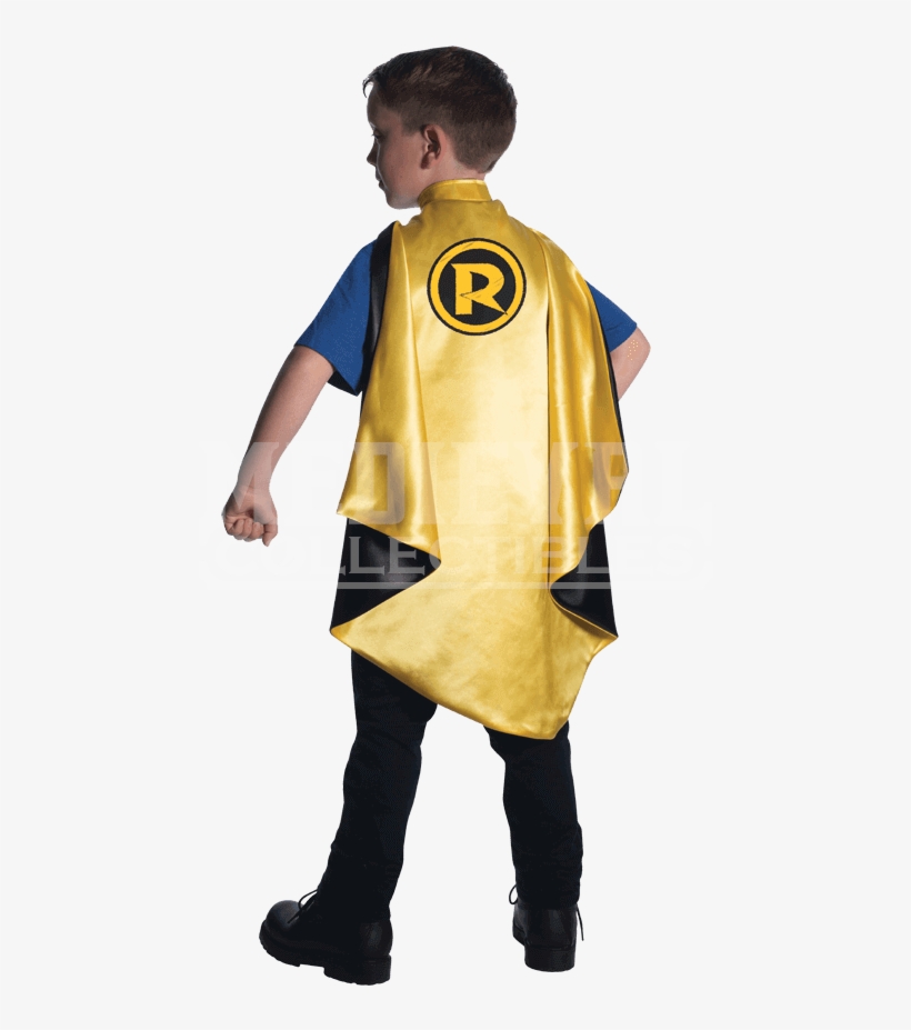 Kids Robin Deluxe Cape - Superman And Bat Halloween Costumes, transparent png #3884496