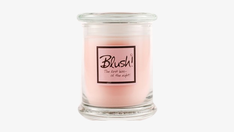Blush Glass Jar Candle - Lily-flame Blush Candle Jar, transparent png #3884602