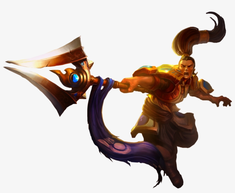 Xin-zhao Classic Splashart Png Image - League Of Legends Heroes Png, transparent png #3884622