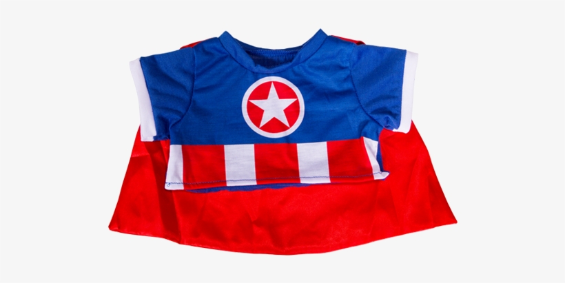 A Bear Ican Hero Tee With Cape - Teddy Bear, transparent png #3884678