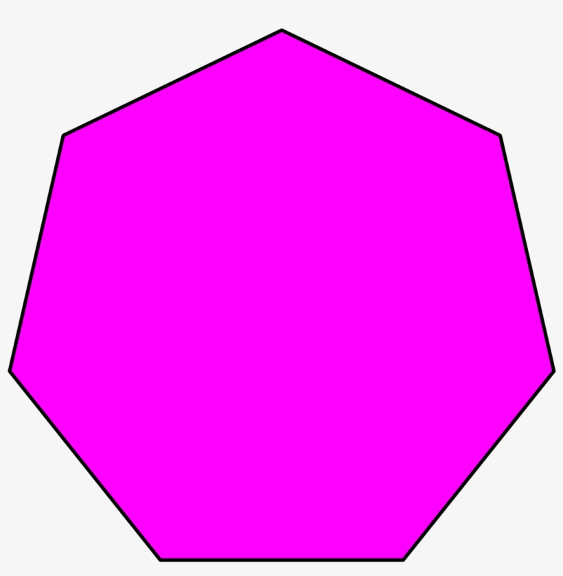 File - Basic Heptagon - Svg - Many Sides Does A Heptagon Have, transparent png #3885875