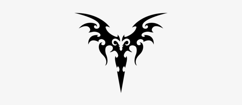 Tribal Dragon V2 By Shadow696 - Tribal Dragon Symmetrical Transparent, transparent png #3886135