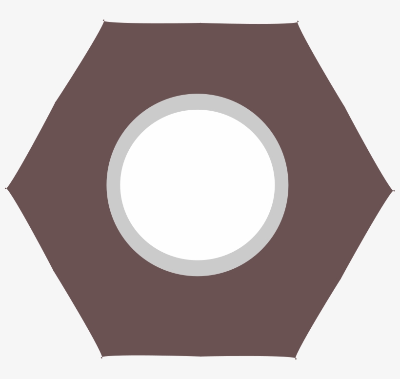 Clip On Nuts - Hex Nut With Transparent Background, transparent png #3886232