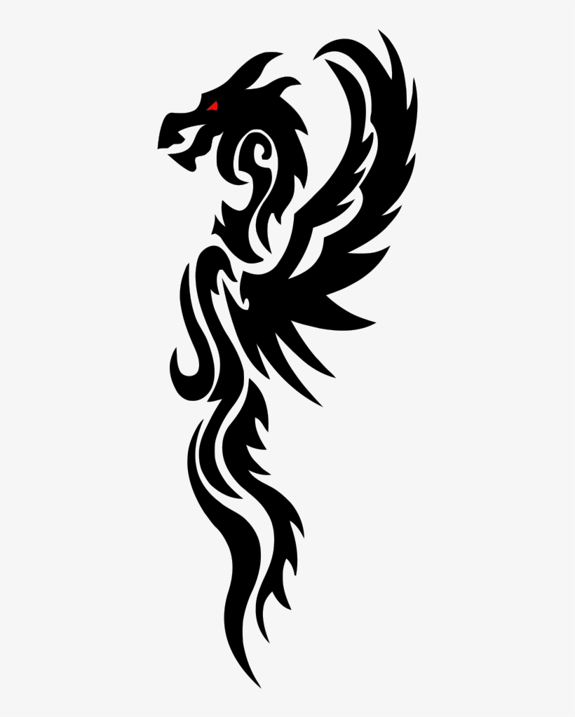 Tribal Dragon - Dragon, transparent png #3886292
