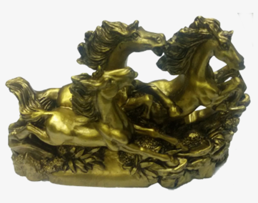 Feng Shui Running Horses - Horse, transparent png #3886653