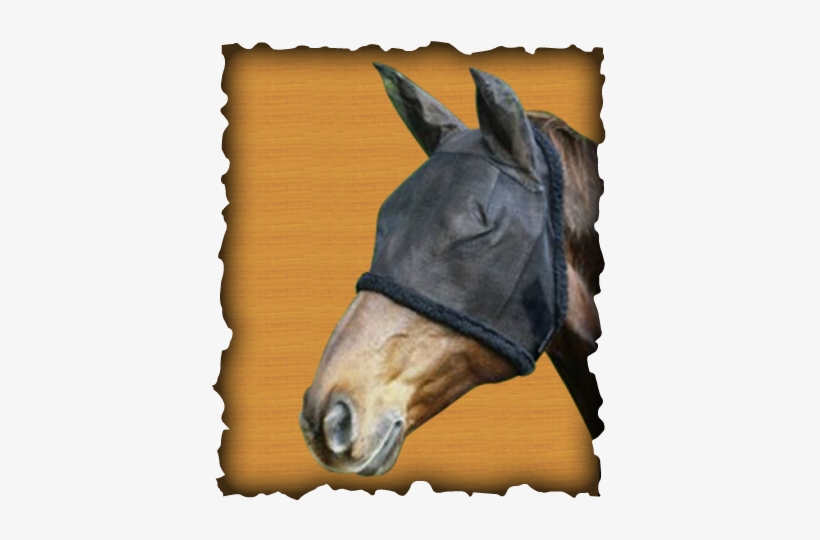 Fly Mask Article - Usg Fly Veil With Ear-protector/ Artificial Fur/ Tape, transparent png #3887332