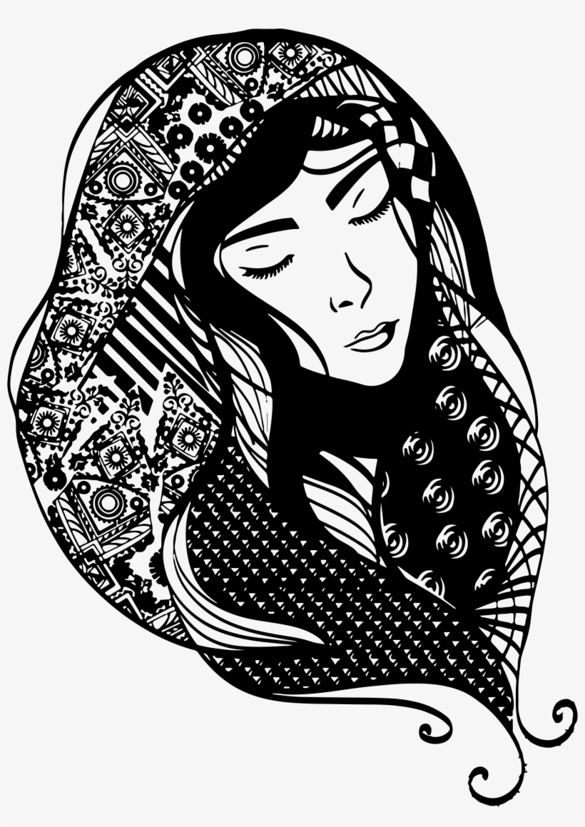 This Free Icons Png Design Of Woman With Detailed Head, transparent png #3887656