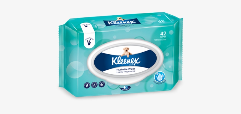 Experience The New Kleenex Flushable Wipes Range - Kleenex Flushable Wipes, transparent png #3888350