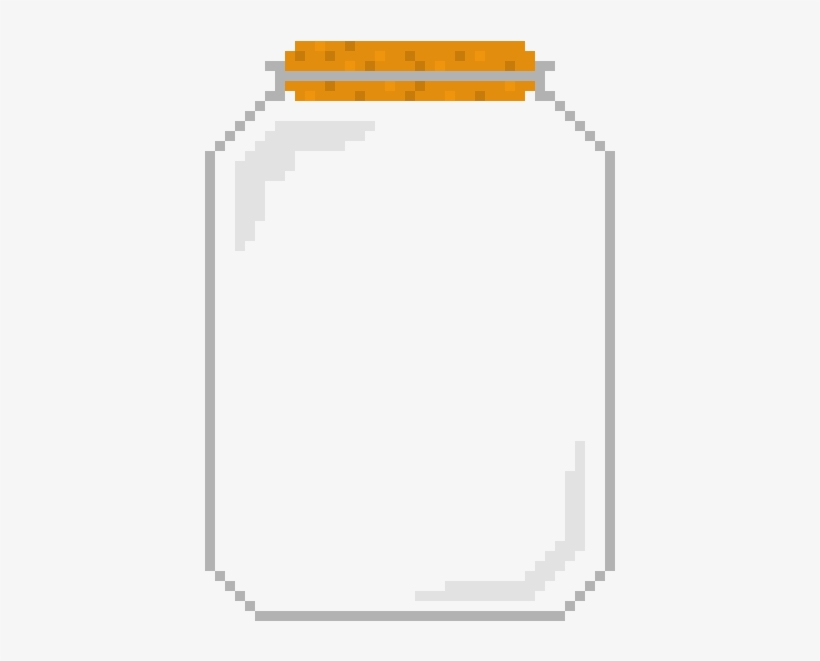 An Empty Jar - Minecraft Pixel Art Punisher, transparent png #3888486