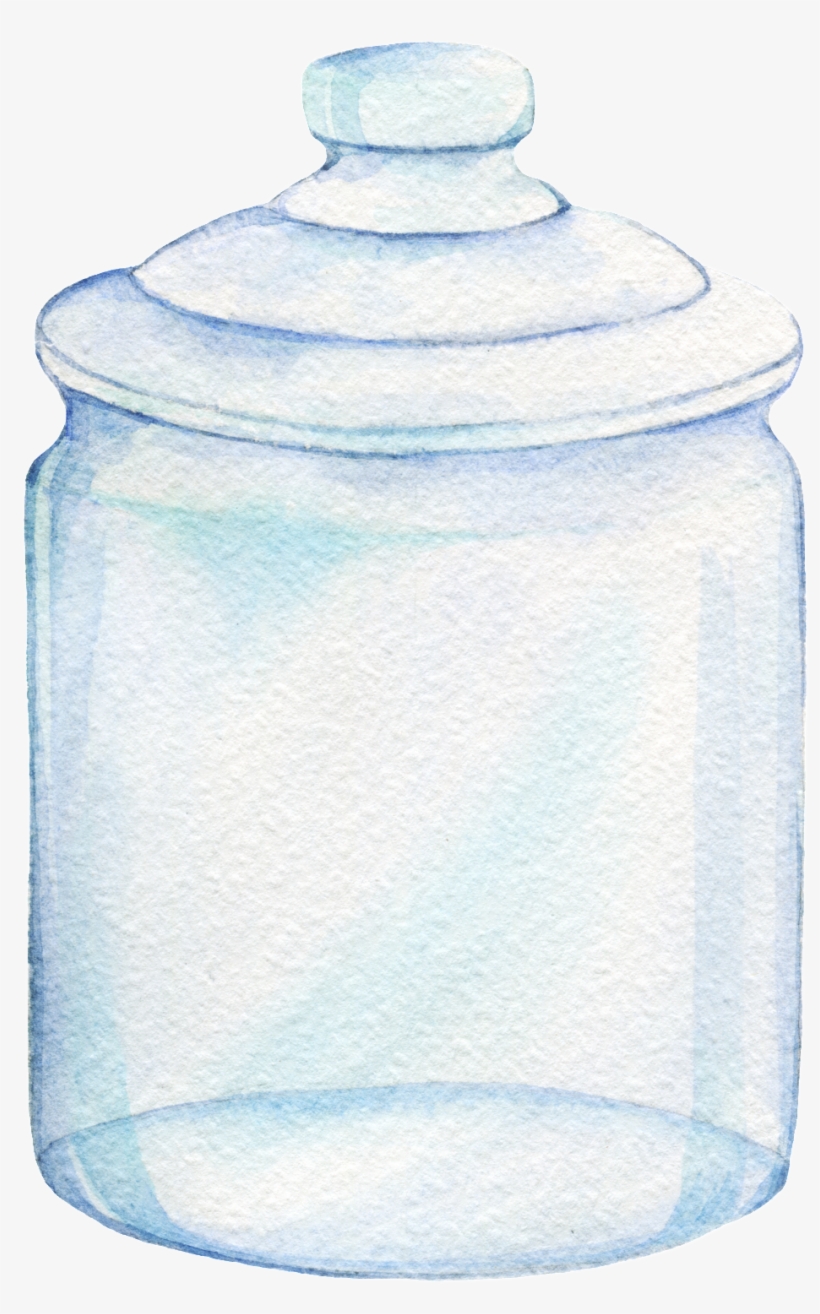 Hand Painted An Empty Jar Png Transparent - Portable Network Graphics, transparent png #3888562