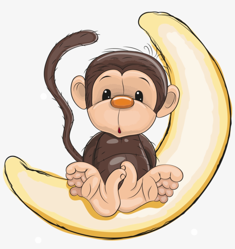 Gorilla Clipart Wild Animal - Png Cute Cartoon Monkey, transparent png #3889057
