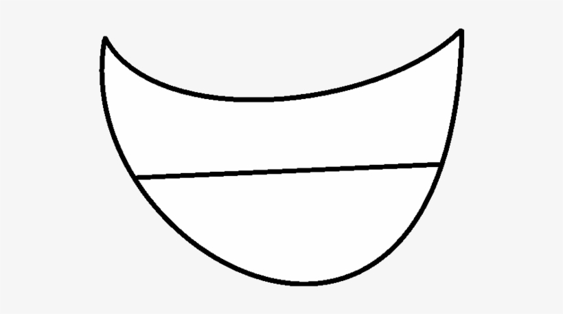 Mouth Teeth Smile - Line Art, transparent png #3889228