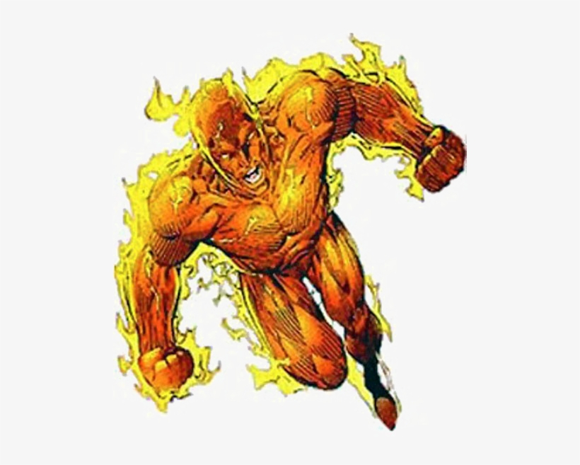 Human Torch Png Pic - Human Torch Marvel, transparent png #3889284