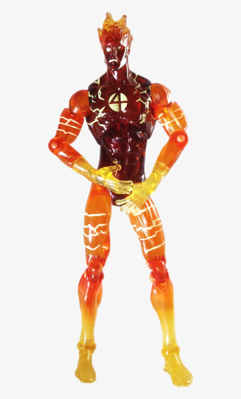 Human Torch - Action Figure, transparent png #3889467