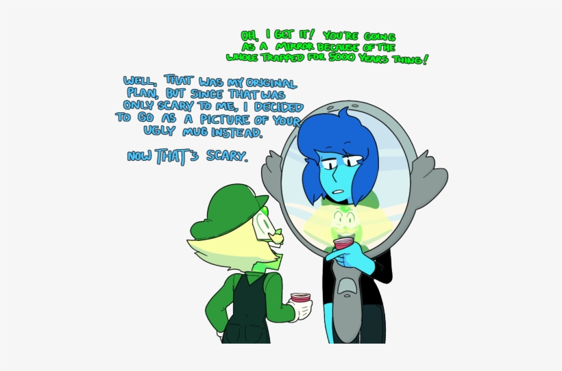 Her Physical Costume Was That Of A Mirror, But Spiritually - Steven Universe Bismuth And Peridot, transparent png #3890017