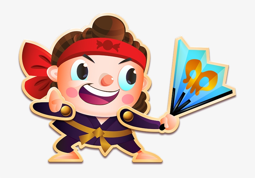 Ninja Kimmy Transparency - Candy Crush Soda Saga Ninja, transparent png #3890207