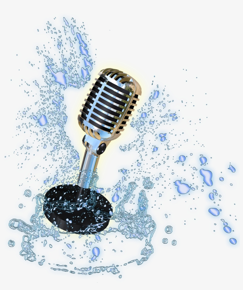 Microphone,water - Microphone, transparent png #3890232
