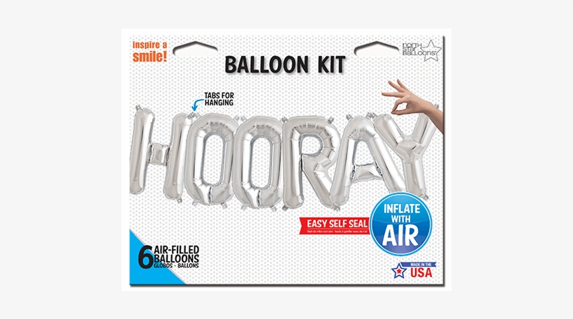 Congrats Silver Balloon Kit (each), transparent png #3890342