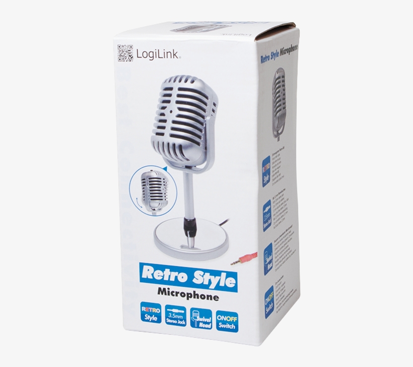 Packaging Image (png) - Logilink - Retro Style Microphone C5208951, transparent png #3890390