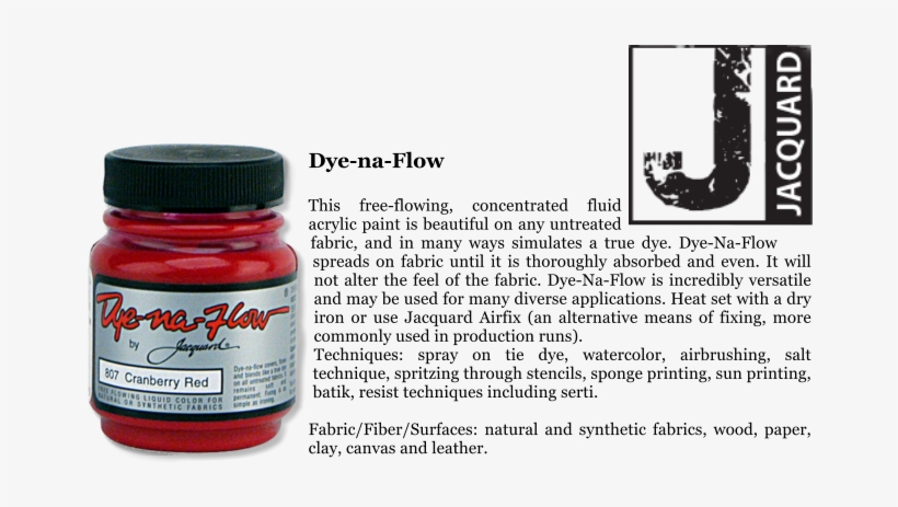 Dye Na Flow This Free Flowing, Concentrated Fluid Acrylic - Jacquard Dye-na-flow Liquid Color 2.25oz-cranberry, transparent png #3890414
