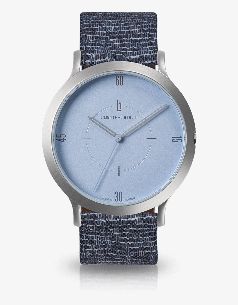 Silver Mint Blue Cobblestones Lilienthal Berlin Wrist Urbania Watch