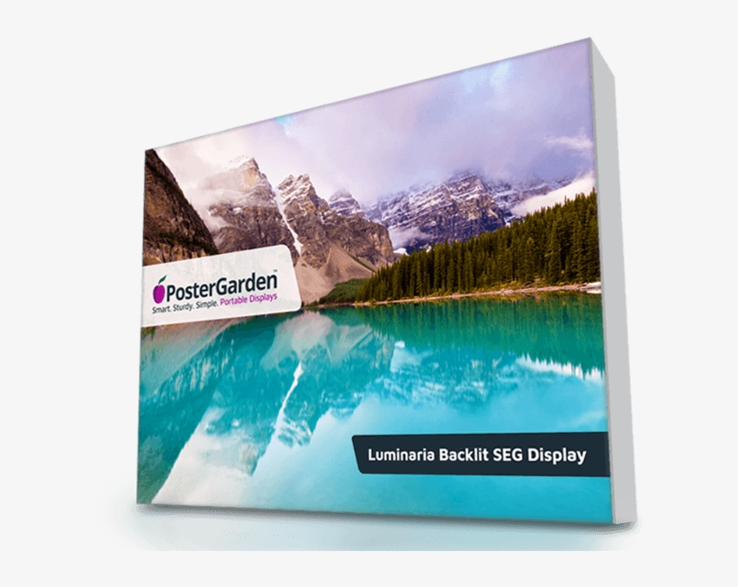 Luminaria Backlit Fabric Trade Show Displays - Moraine Lake, transparent png #3890678