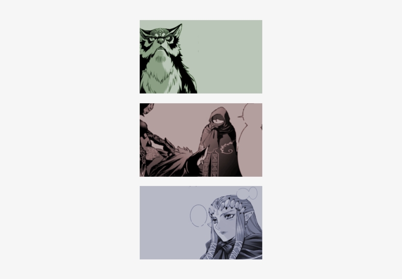 Link And Zelda First Meeting - Cartoon, transparent png #3891173