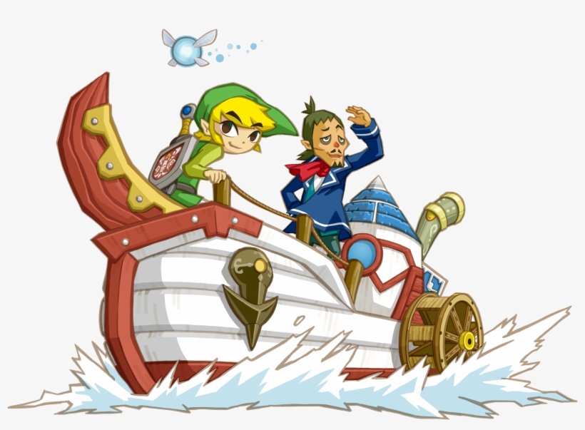 Linebeck And Toon Link - Phantom Hourglass Linebeck Ship, transparent png #3891200