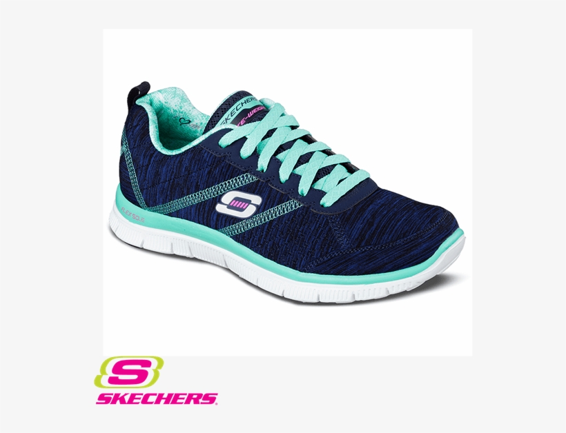 Pcitynva - Skechers Flex Appeal Trainers - Pretty City - Womens, transparent png #3891536