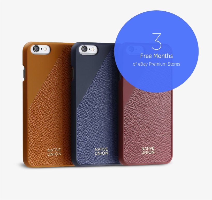Get 3 Free Months Of Ebay Premium Stores - Native Union - Clic Leather Case & Cable Set -, transparent png #3892144