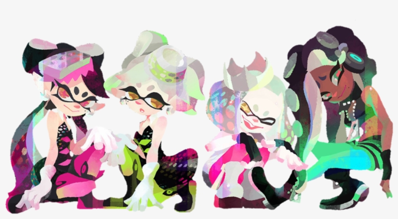 Transparent Version Of The Squid Sisters Off The Hook - Drawing, transparent png #3892714