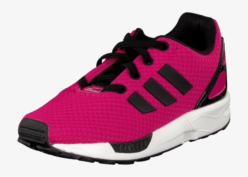Adidas Originals Zx Flux El I Pink/black/white 49659-01 - Shoe, transparent png #3892804