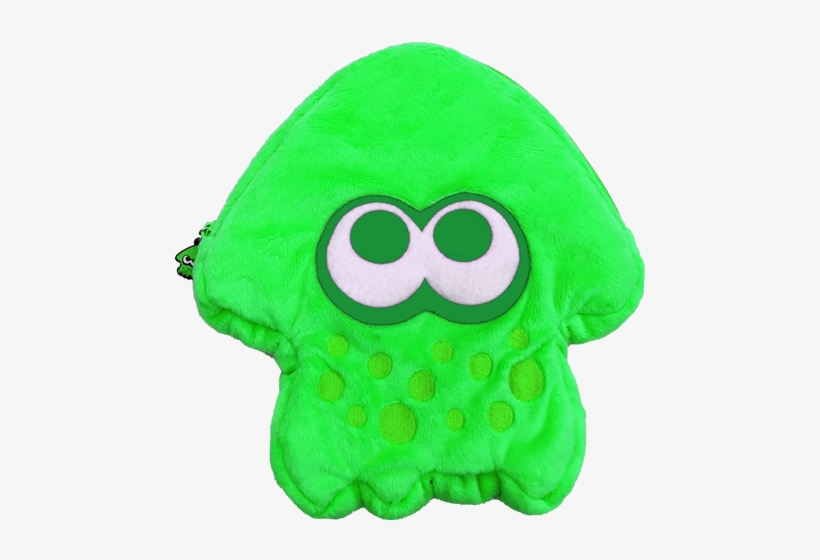 Hori - Splatoon 2 - Plush Pouch - Squid - Green - Hori Splatoon 2 Plush, transparent png #3892893