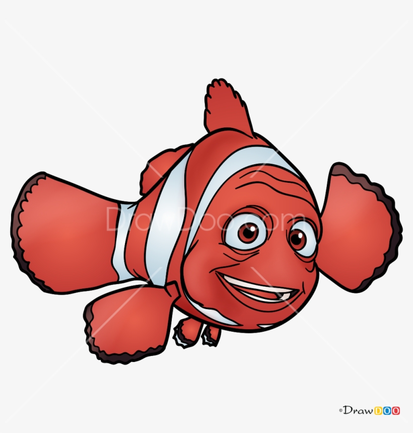 How To Draw Marlin Dory And Nemo Png Nemo Chibi Characters - Finding Nemo, transparent png #3893366