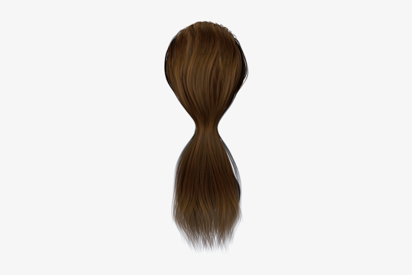 Clip Black And White Library Png Hd Transparent Images - Brown Hair Png Ponytail, transparent png #3893369