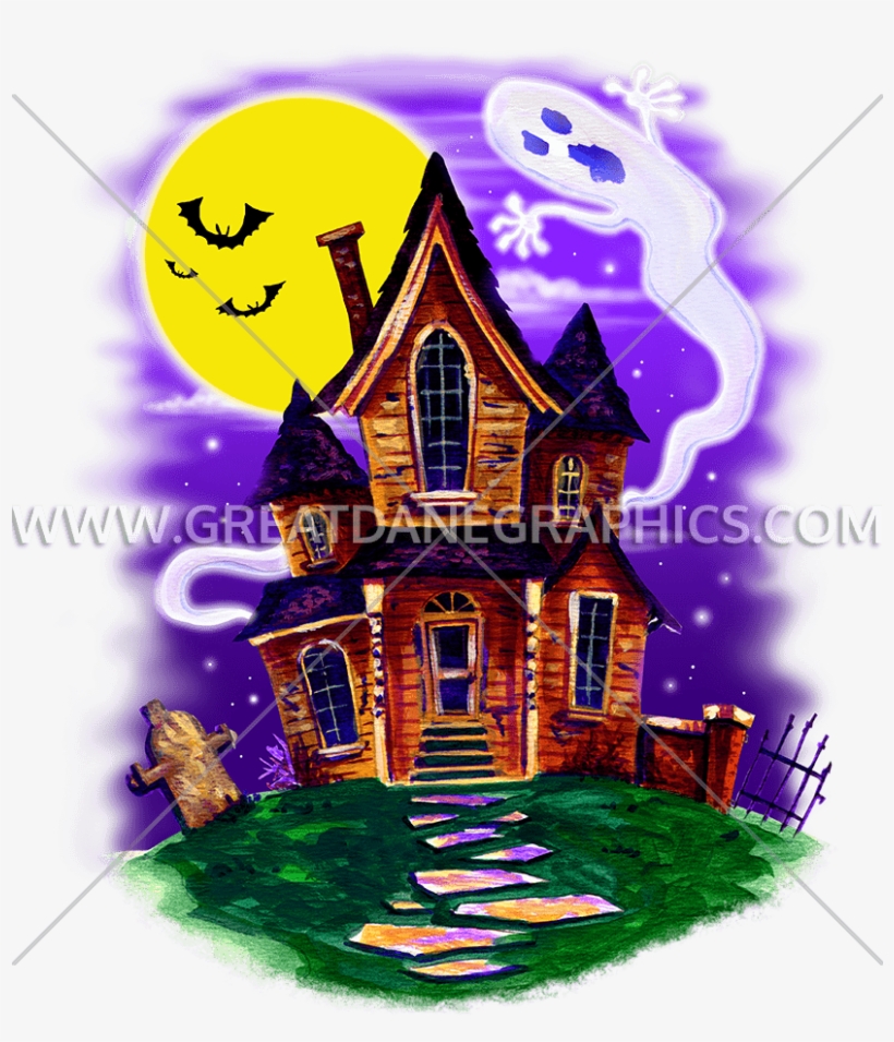 Haunted House - Halloween, transparent png #3893805