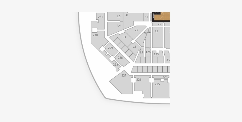 $1 - 3k /ea - Barclays Center Seating Chart Ga14, transparent png #3894011