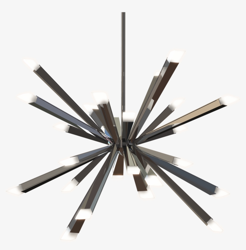 Blackjack Lighting Starburst Led Chandelier, transparent png #3894346