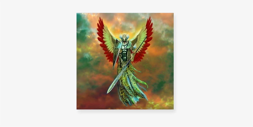 Warrior Angel Square Sticker - Cafepress Warrior Angel Tile Coaster, transparent png #3894463
